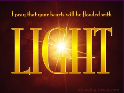 Ephesians 1:18 May Hearts Be Flooded With Light (maroon)